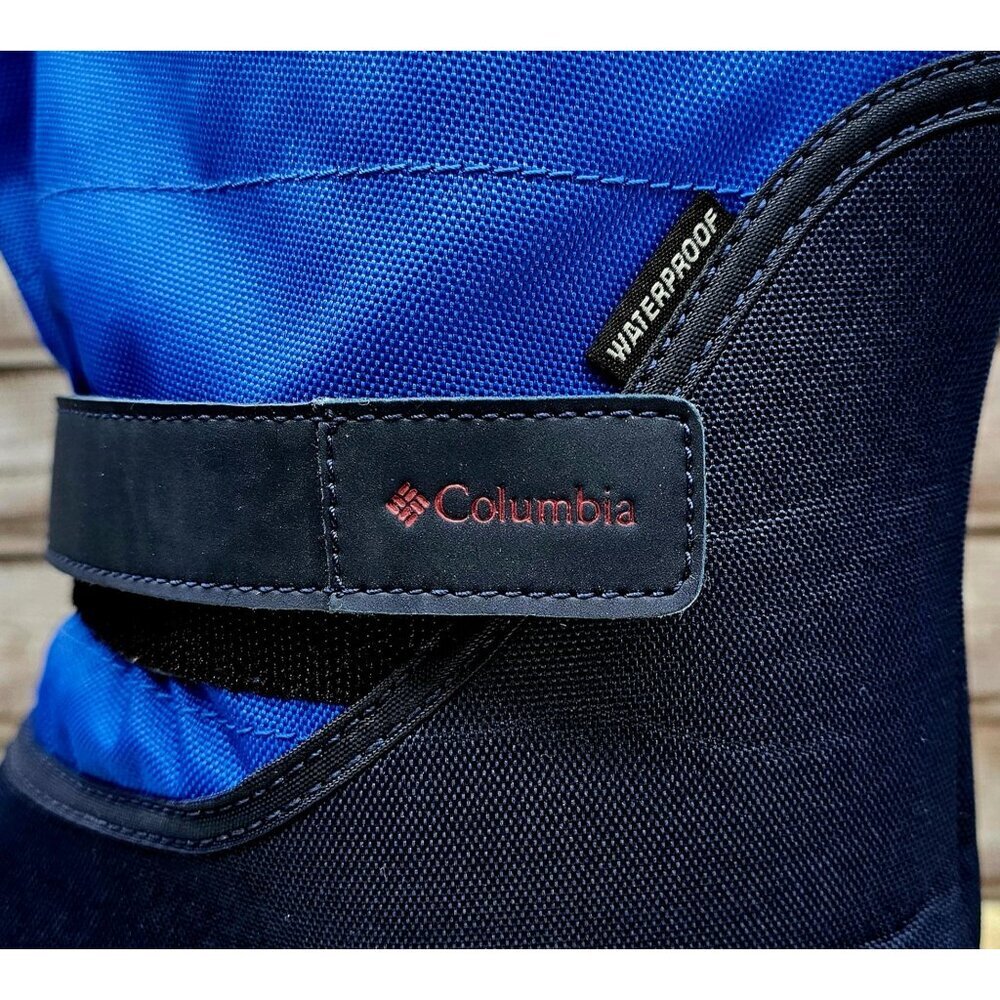 Columbia Powderbug Plus Blue Big Kid's Snow Boots Size 7 - Picture 9 of 10